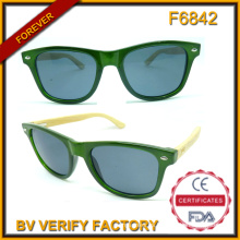F6842 nuevo estilo moda Unisex las gafas de sol Bmboo brazos